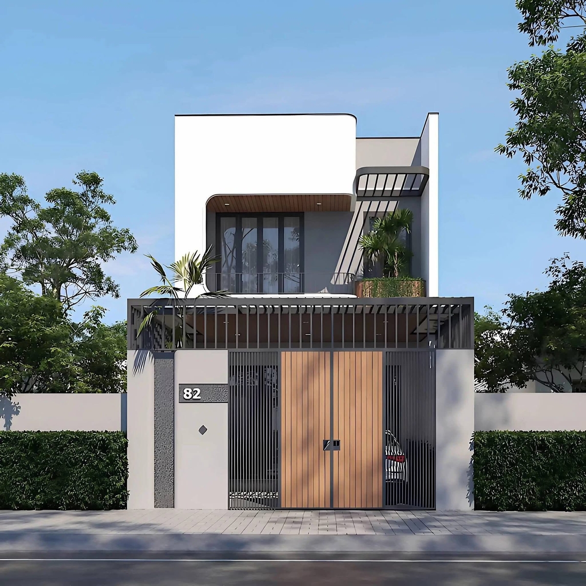Mẫu nhà trệt lầu - 5x13m