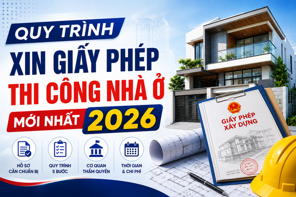 Quy Trình Xin Giấy Phép Thi Công Nhà Ở Mới Nhất 2026